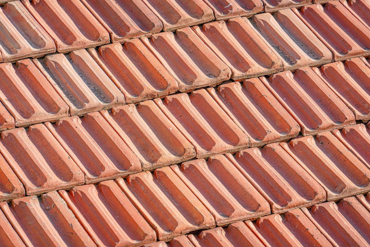 Détail d’une couverture posée par Entreprise, Louis